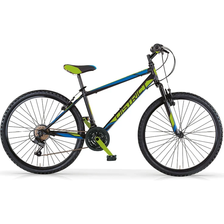 MBM Mountainbike District, 26 Zoll Herren, 18-Gang Kettenschaltung, robustes V-Bremssystem, Federgabel, HiTen Rahmen