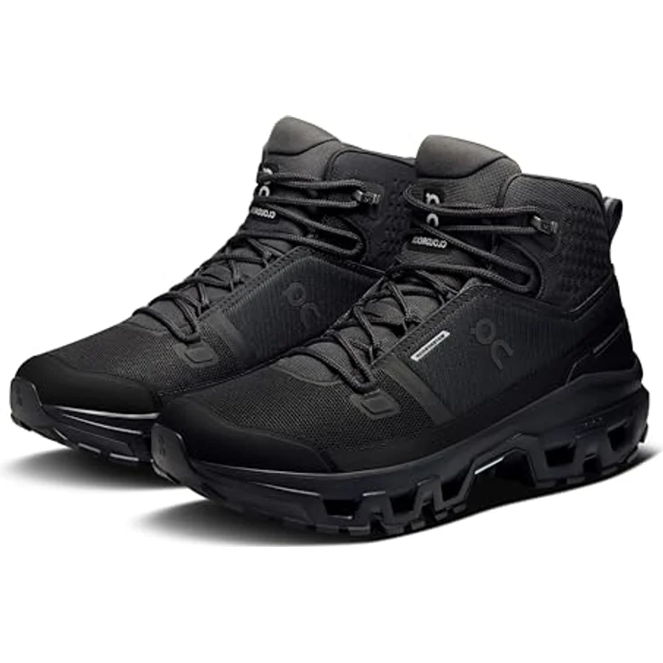 ON Herren-Wandersneaker, Wasserfeste Laufschuhe mit mittelhohem Schaft und optimaler Dämpfung, Grau – Bild 1