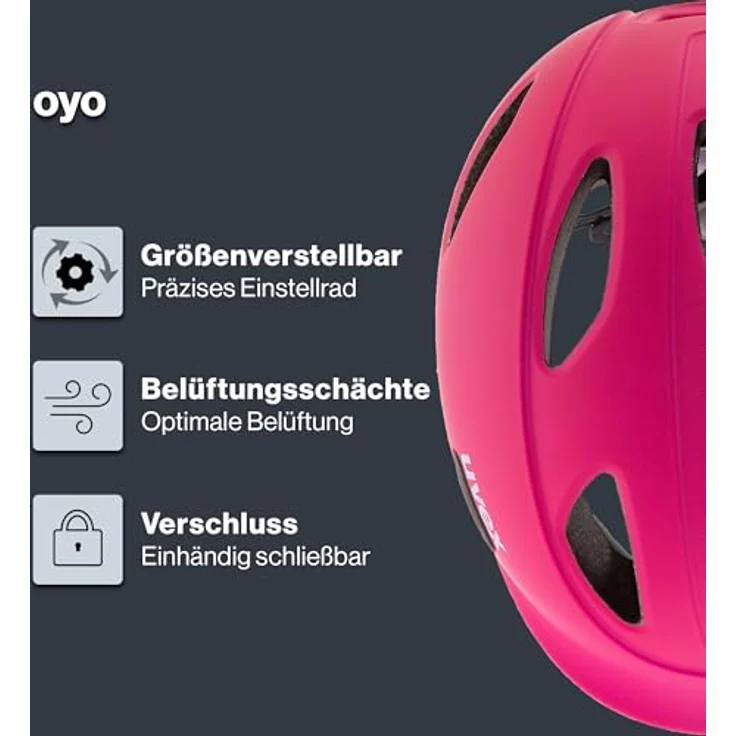 Uvex oyo berry - purple mat 50-54 cm – Bild 3