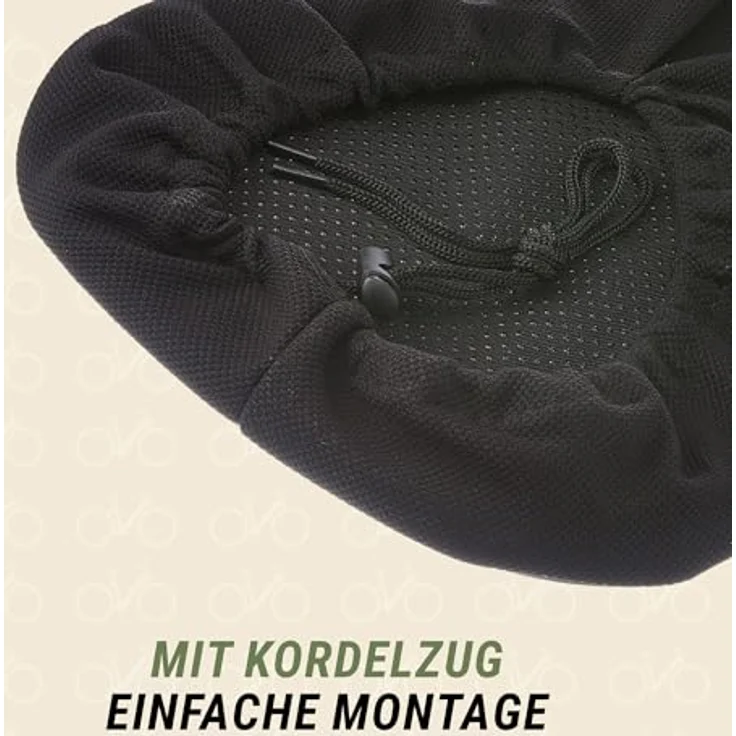 Prophete Satteldecke mit Geleinlage für breite Sättel, schwarz – Bild 4