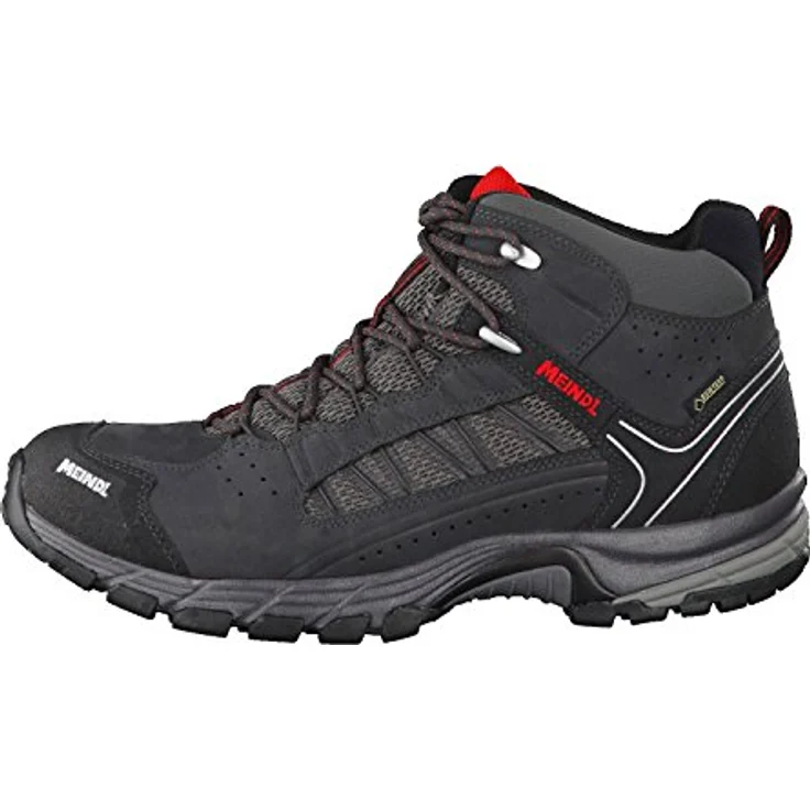 Meindl Journey Mid GTX, Wanderschuhe mit Comfort fit®-Leisten, anthrazit/rot, Größe 42.5 – Bild 2