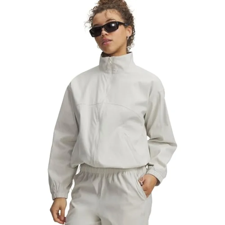Under Armour UNSTOPPABLE WVN FZ, Funktionsjacke mit wasserabweisender Funktion, elastischem Gewebe, Größe S, SUMMIT WHITE
