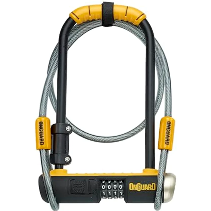 Onguard Combo DT 8012C, Veloschloss mit 13 mm Bügel, gehärtetem Stahl, 10.000 Kombinationen, inklusive Montagezubehör – Bild 7