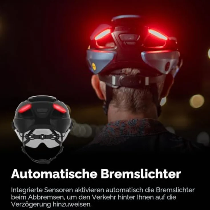 Lumen Labs Lumos Ultra E-Bike Helm, Gunmetal Grey M/L mit COB-LED-Beleuchtung, Belüftungssystem und Full-Circle-Fit-System – Bild 5