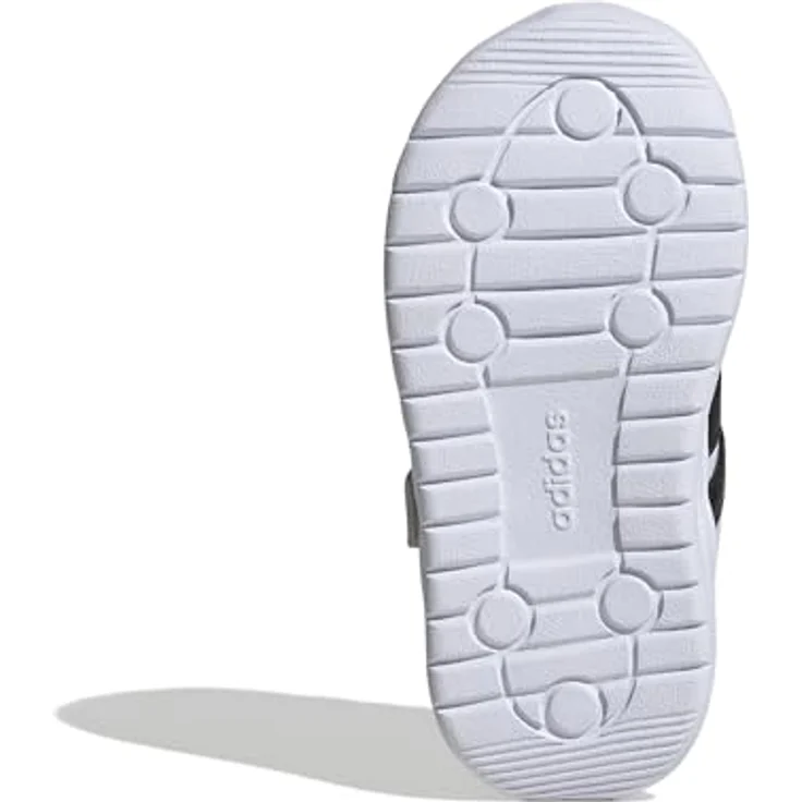 adidas Run 70s 2.0, Laufschuhe für Kinder mit Cloudfoam Dämpfung, Cloud White/Core Black/Grey One, EU 28.5 – Bild 3