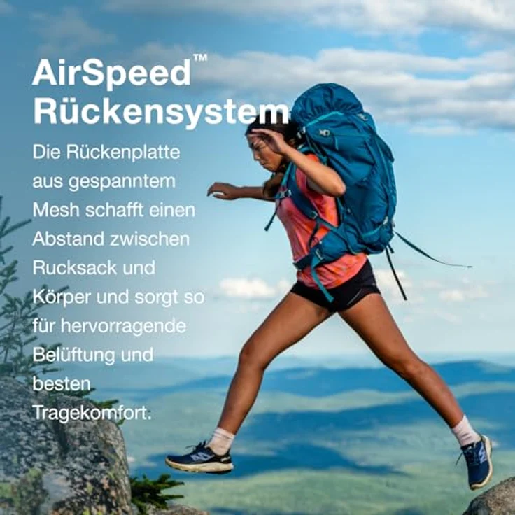 Osprey Ace 65l Junior Backpack One Size, Gepolsterter Rücken und Verstellbare Schultergurte, Schwarz – Bild 3