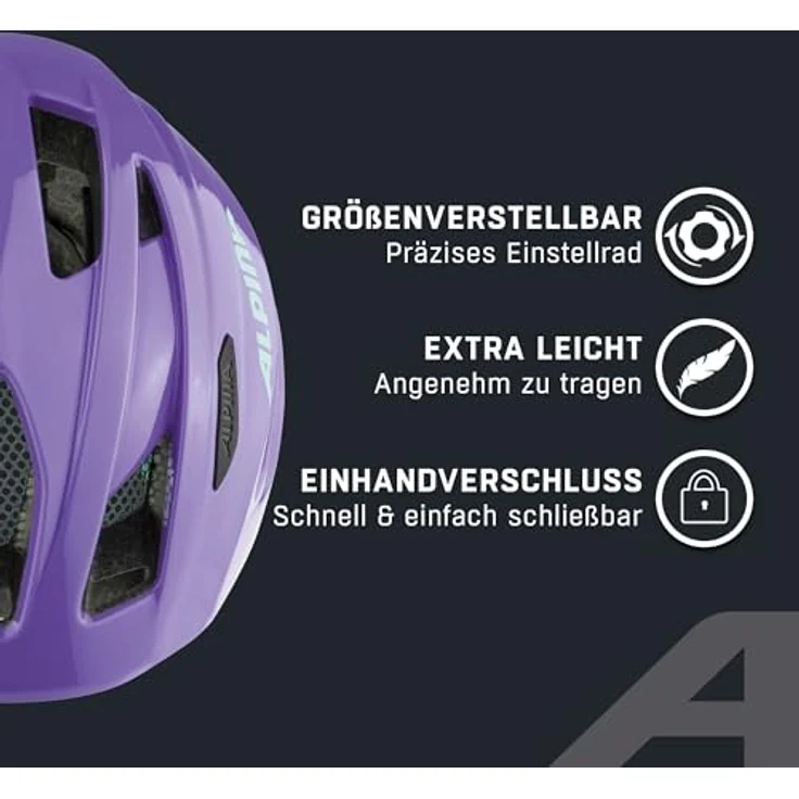 ALPINA SPORTS Pico, Velohelm für Kinder und Jugendliche, Inmold-Bauweise mit integriertem Schild und 15 Lüftungsöffnungen, 50 - 55 cm – Bild 3