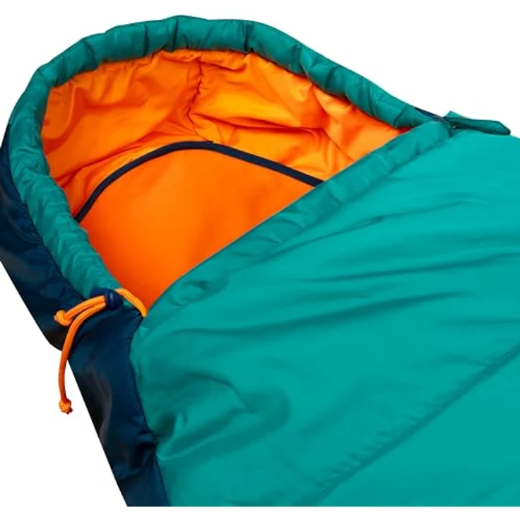 Trollkids Kid's Femund 3in1, Schlafsack für Kinder mit Fleece-Innenschlafsack, Sea Green und Madeira Blue – Bild 8