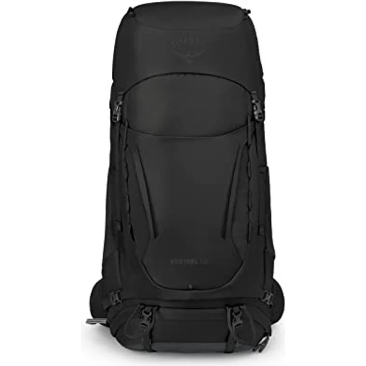 Osprey Kestrel 58 Black L/XL, Wanderrucksack mit AirScape Rückenplatte – Bild 2