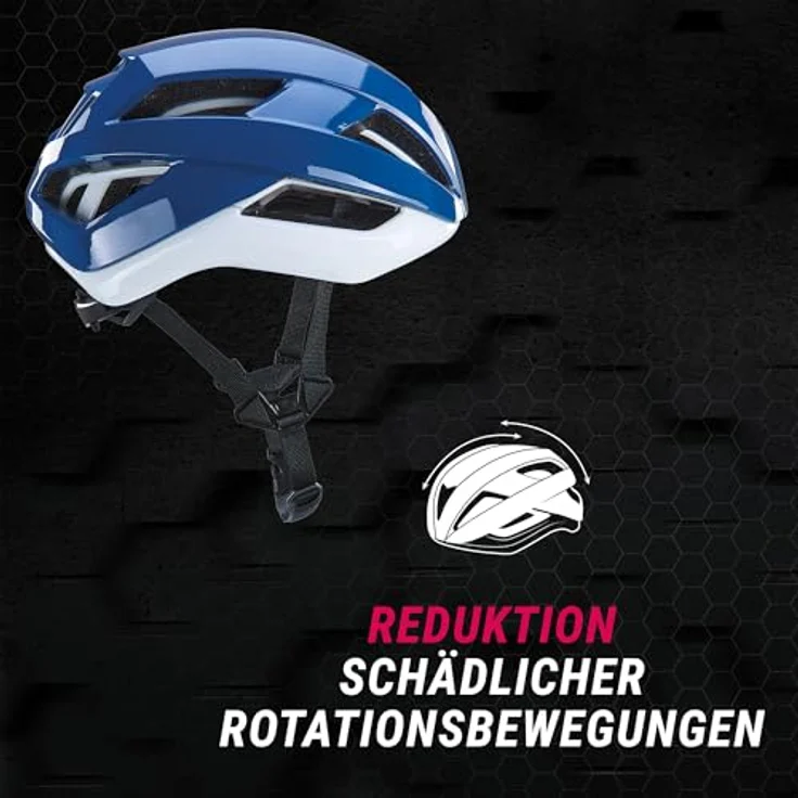Prophete E-Bike Smart Fahrradhelm, Rotationsschutz, Inmold Technologie, grün/weiß, verstellbar für Kopfumfang 59-62 cm – Bild 3