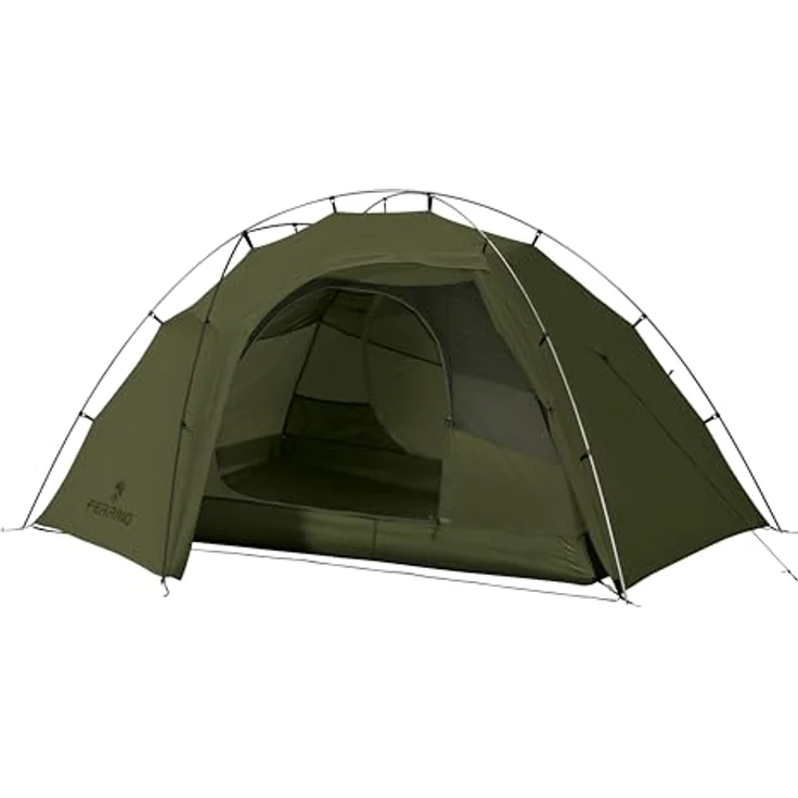 Ferrino Force 2 Kuppelzelt, 2 Personen, 2.70 kg, wasserdicht mit 3000 mm Wassersäule, zwei Apsiden, optimale Belüftung – Bild 1