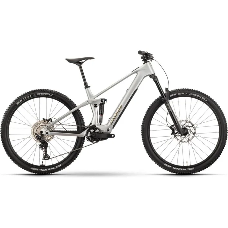 Raymon Airok Fully E-Mountainbike, 150 mm Federweg, Bosch SX Motor, Silber Stealth Taupe