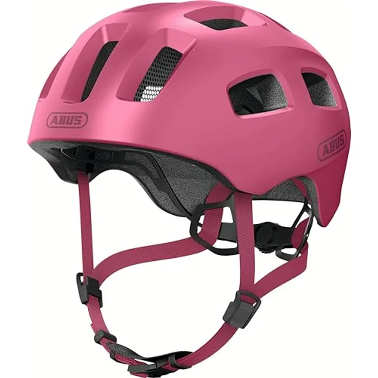 ABUS Youn-I 2.0 Fahrradhelm mit Licht, rot, Größe S für Kinder und Jugendliche, In-Mold-Technologie, optimaler Sitz – Bild 4