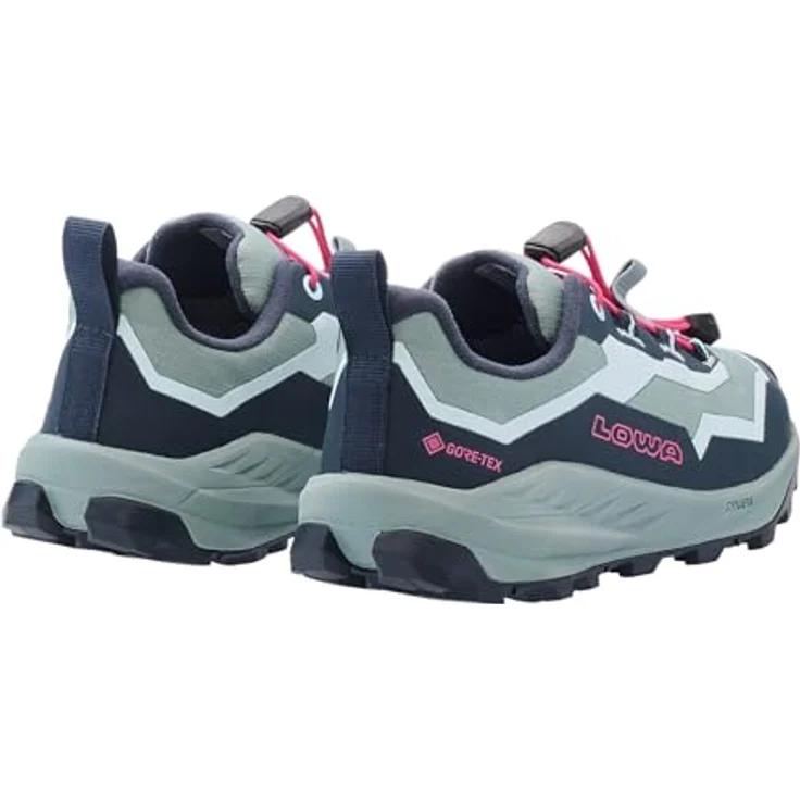 Lowa Trailux GTX Lo Jr, wasserdichte und leichte Kinder Wanderschuhe mit griffiger Laufsohle, GORE-TEX Membrane, Bordeaux/Ton, EU 38 – Bild 9