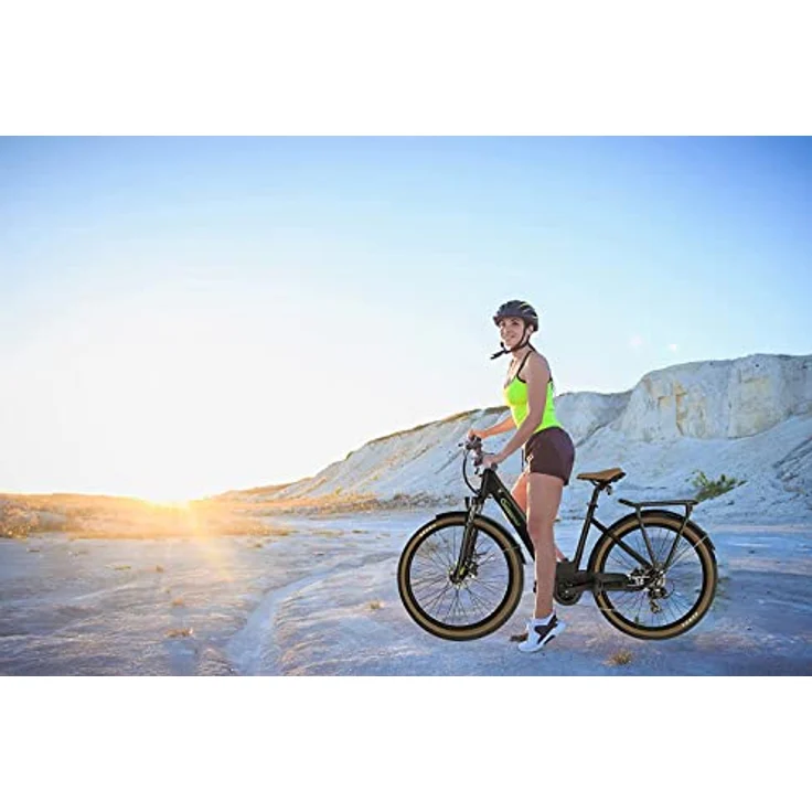 SachsenRAD E-SUV ATB All Terrain E-Bikes C5 Centro mit Diebstahlsicherung, CityBike Mittelmotor mit tiefem Einstieg, Bremslicht Alarmanlage, Elektrofahrrad Farbe Display StVZO Damen Herren Pedelec – Bild 4