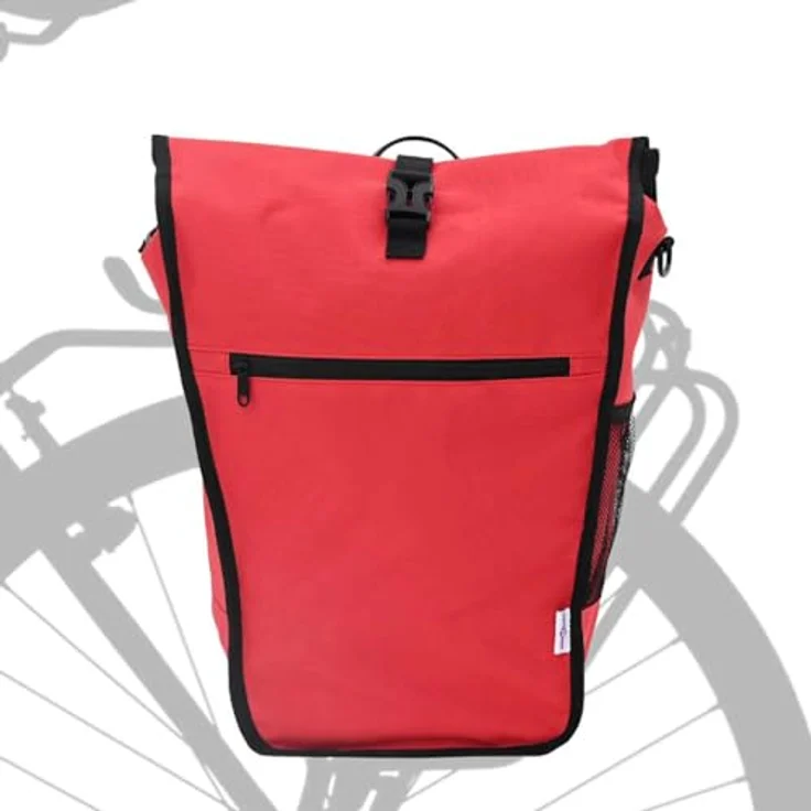 vidaXL Fahrradtasche Rot, 34 x 16 x 59 cm aus robustem Polyester, wasserabweisend und leicht montierbar – Bild 2