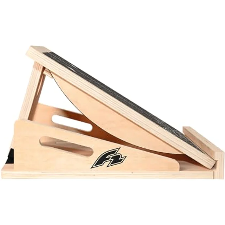 F2 Balance Board Step Board, verstellbares Holz-Mobility Board mit rutschfester Oberfläche für Training und Physiotherapie – Bild 3