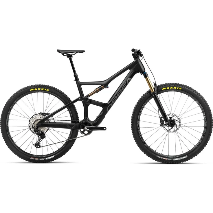 Orbea OCCAM M10 Fully Mountainbike, leichter Aluminiumrahmen, Shimano XT 12-Gang-Schaltung, hydraulische Scheibenbremsen, Fox 34 Float Gabel mit 140 mm Federweg, Schwarz