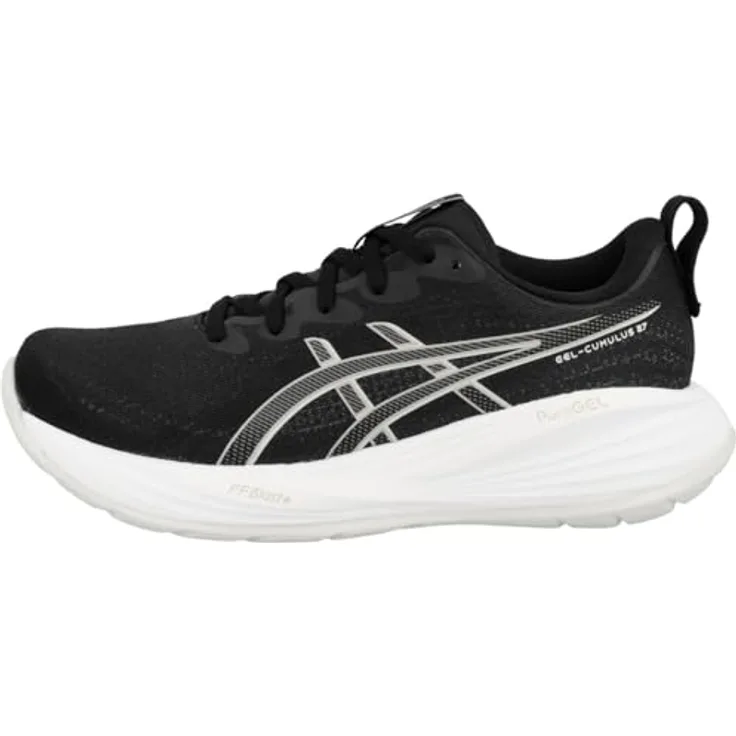 ASICS Performance Gel-Cumulus 27, Damen Laufschuhe mit PureGEL-Technologie und FF Blast Plus-Dämpfung, Schwarz (39.5)