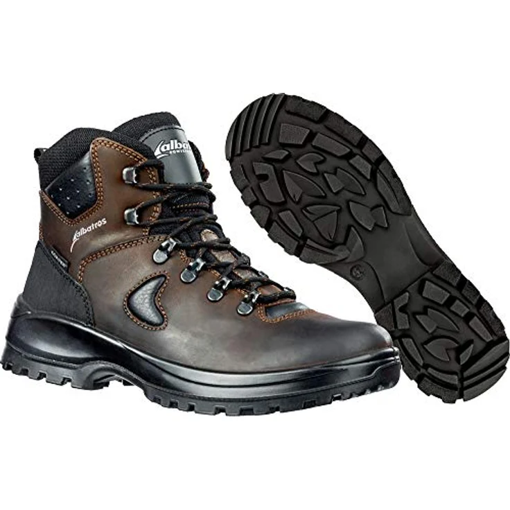 ALBATROS Mont Blanc CTX Mid Trekkingschuh Gr. 39, Gefettetes Leder, abriebfestes Textil, PU-beschichteter Abriebschutz, atmungsaktiv, wasserabweisend, rutschfeste Sohle – Bild 2