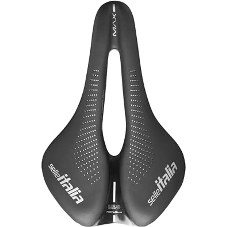 Selle Italia MAX NOVUS EVO Boost Gel Superflow Fahrradsattel, ergonomische Form, schwarz - L3 – Bild 2