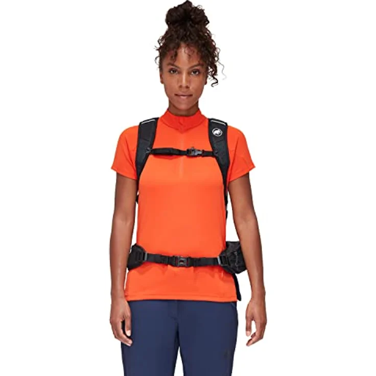Mammut Lithium 25 Damen, Wanderrucksack mit 25 L Volumen, marine-schwarz, recycled Materialien, integrierte Regenhülle, Trekkingstock-Halterung – Bild 2