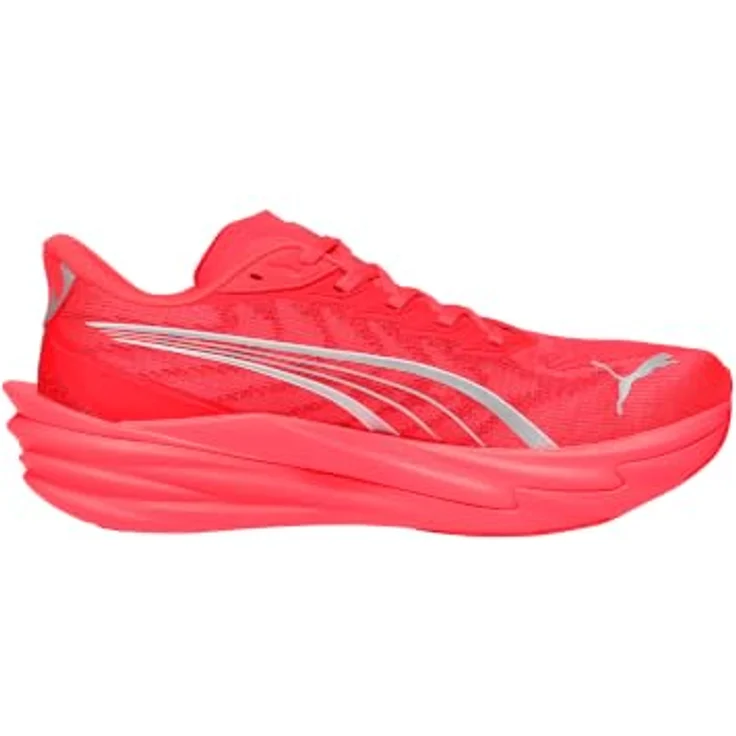 PUMA Deviate Nitro 4, Unisex Laufschuhe mit NITROFOAM Dämpfung, farbe Ultra Red-PUMA Silver, Gewicht 250 g – Bild 4