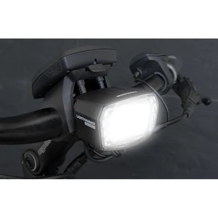Trelock LS 990 Lighthammer Pro 250, E-Bike Fahrradlicht mit 250 Lux, automatischer Helligkeitssensor und Fernlichtfunktion, StVZO zugelassen – Bild 2