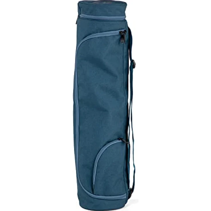 Bodhi Yogatasche ASANA BAG 60 | Spritzwasserfeste Sporttasche | Außentaschen für extra Platz | Polyestertasche für Yogamatten & Zubehör | Yogamattentasche für Matten mit 60 cm Breite | blau – Bild 1