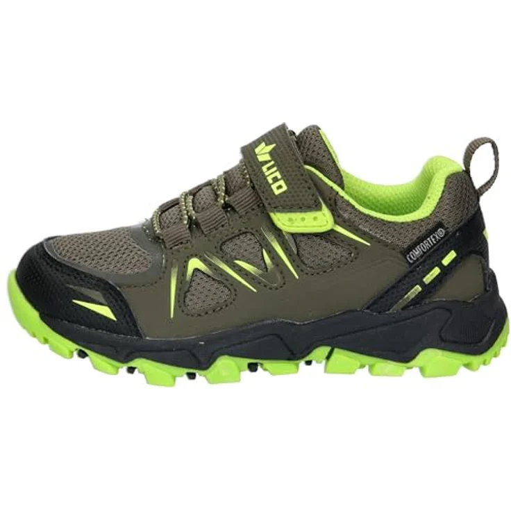 Lico Allen VS, Outdoorschuh mit wasserdichter Comfortex-Klimamembrane und elastischen Schnürsenkeln, grau – Bild 2