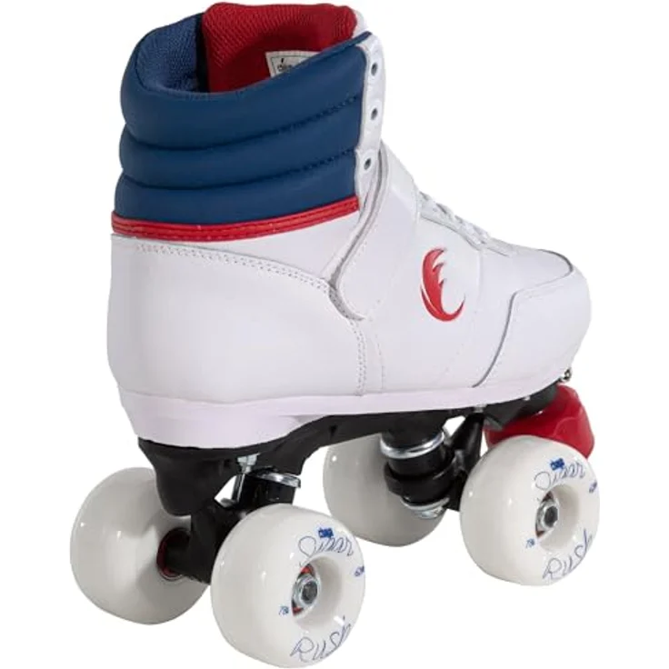 Powerslide Chaya Jump 2.0 Damen Rollschuhe, Old-School-Stil, Weiß und Blau, 59 mm Räder, ABEC-7 Lager – Bild 3