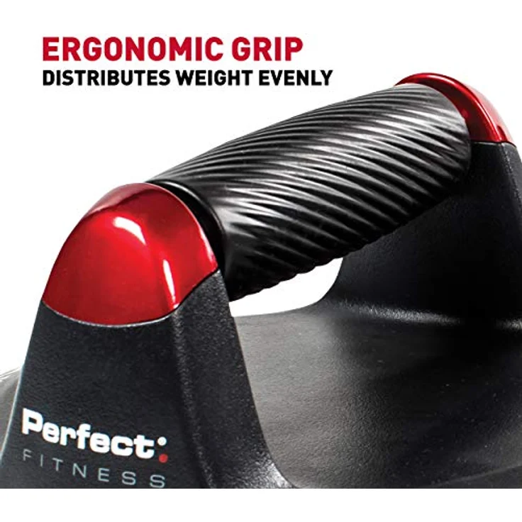Perfect Fitness Liegestützgriffe Push Up, Fitnessgeräte für Zuhause, Schwarz, 2 Stück – Bild 4