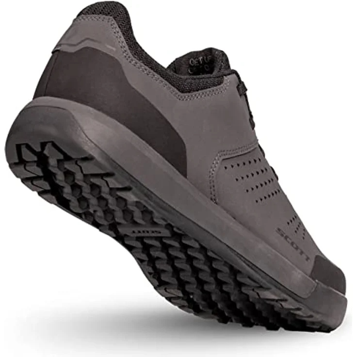 Scott MTB SHR-ALP Lace, Veloschuhe für Mountainbiker, griffige Gummisohle, atmungsaktives Obermaterial, dunkelgrau/schwarz, Größe 44.0 – Bild 6