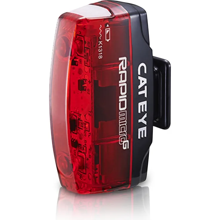 Cateye Rapid Micro G TL-LD620G, Fahrrad-Rücklicht, LED, 15 Lumen, Akku, 4 Modi, Standlicht, für Citybikes, inkl. Akku