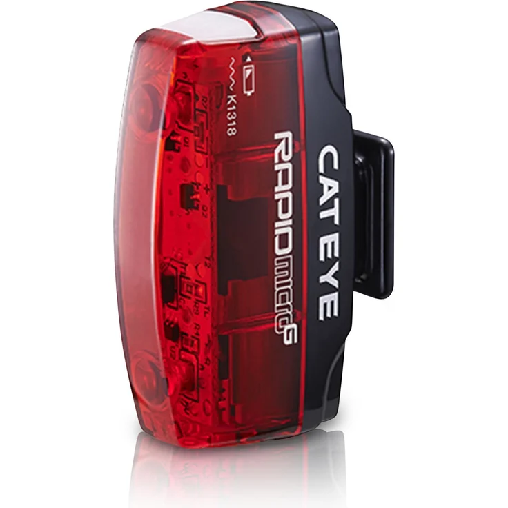 Cateye Rapid Micro G TL-LD620G, Fahrrad-Rücklicht, LED, 15 Lumen, Akku, 4 Modi, Standlicht, für Citybikes, inkl. Akku