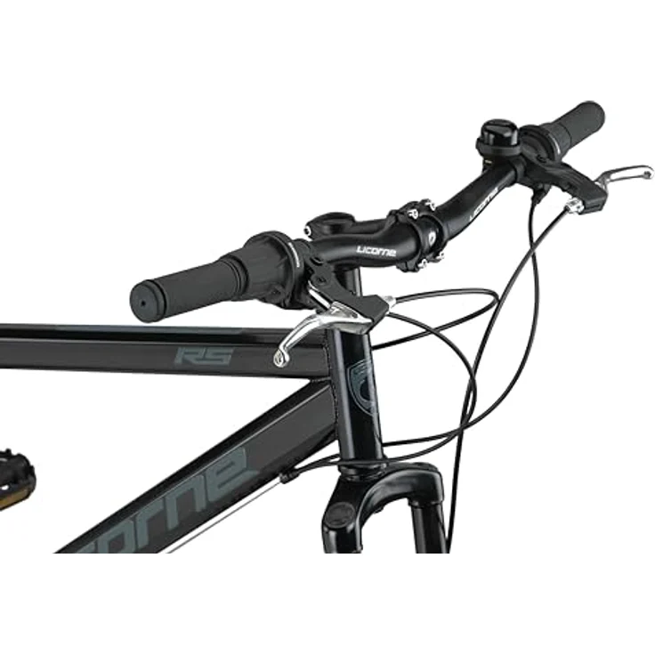Licorne Bike Thunder Premium Mountainbike, 27.5 Zoll, Schwarz, mit Disc-Bremse, für Damen, Herren, Mädchen und Jungen, hochwertige Kettenschaltung, 85% vormontiert – Bild 4