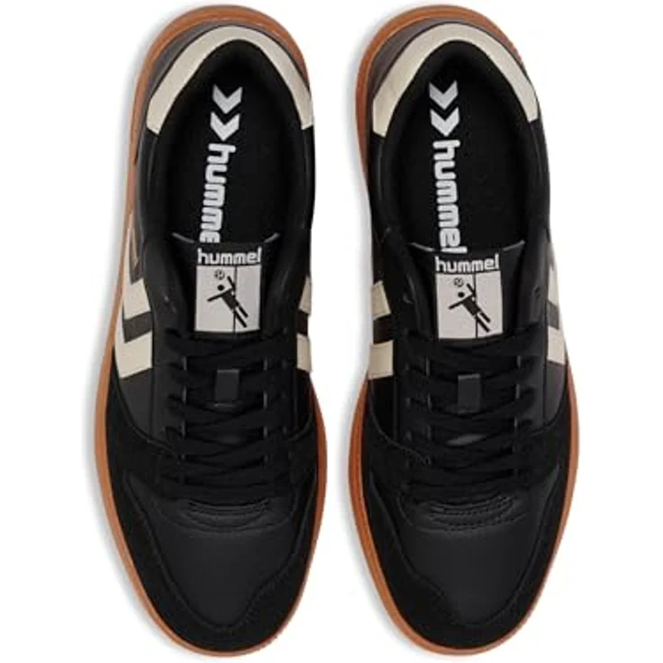 Hummel Futsal Boots 226303-2001, atmungsaktive Mikrofaser-Sportschuhe mit TPR-Außensohle, schwarz, Größe 37 – Bild 3