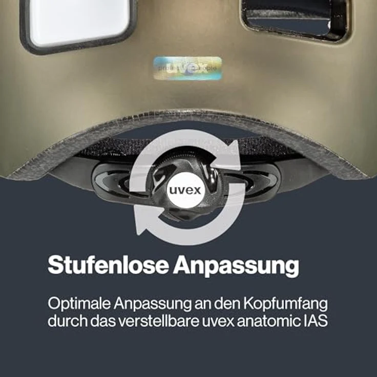 Uvex City 4 Fahrradhelm, urbaner Helm mit 10 Belüftungsöffnungen, individueller Größenanpassung und integriertem LED-Rücklicht – Bild 5