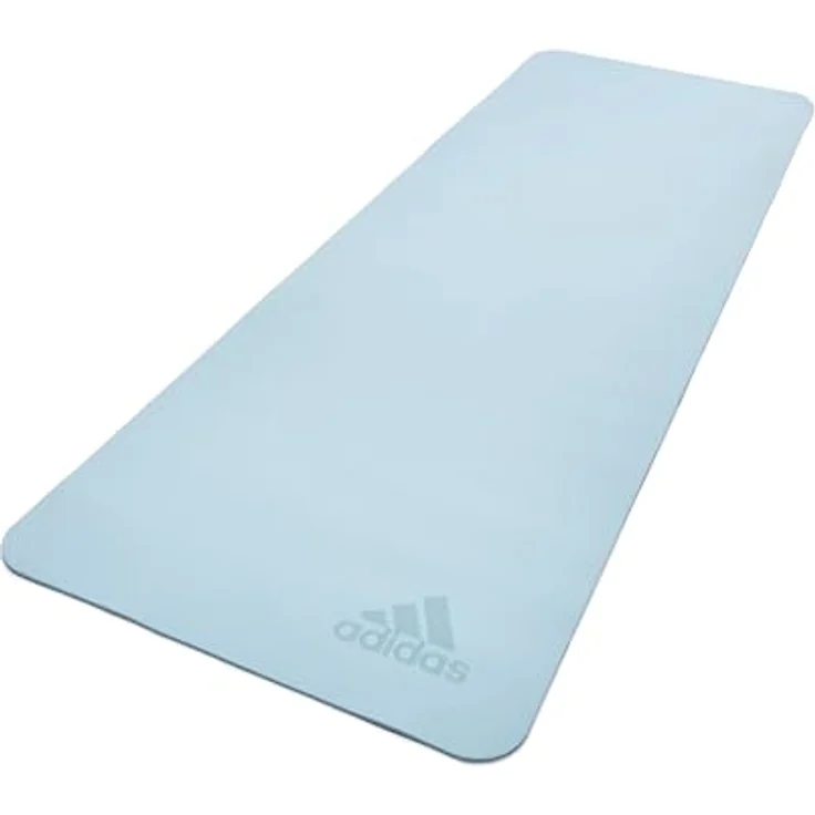 Adidas Premium Yoga Mat - 5mm - Sky Tint, rutschfest und leicht zu transportieren – Bild 2