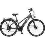 Fischer E-Bike Trekking, VIATOR 5.0i Elektrofahrrad für Damen, 28 Zoll, schiefergrau matt, Mittelmotor 50 Nm, 36 V Akku im Rahmen