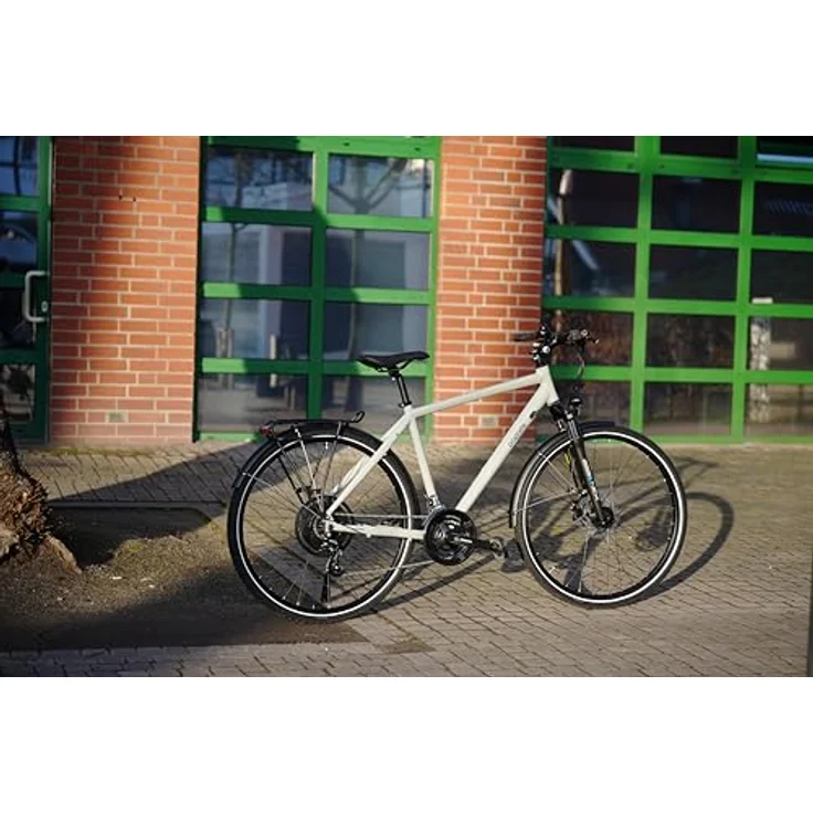 PROPHETE ENTDECKER 500 Trekking Herrenrad 28", Grey Heron Glanz – Shimano Altus 24-Gang, hydraulische Scheibenbremsen, Suntour NEX Federgabel, Aluminium Rahmen 52 cm – Bild 5