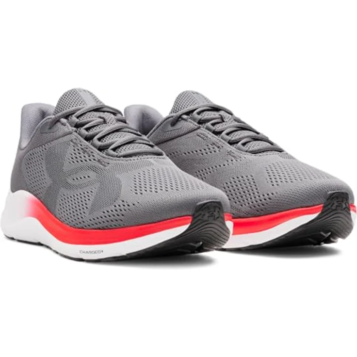 Under Armour Pursuit 4 Big Logo, Laufschuhe für Herren in Castlerock-Racer Red-Anthracite, Größe EU 44 – Bild 3