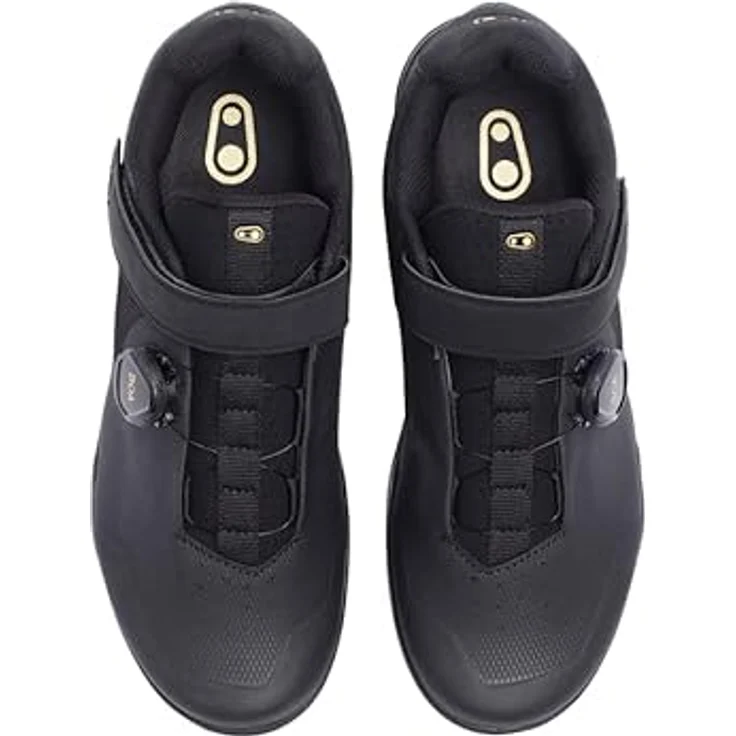 Crankbrothers Mallet Boa, Premium MTB Klickpedal-Schuh mit BOA Schnürsystem und Klettverschluss, Schwarz Gold, Größe 44,5 – Bild 5