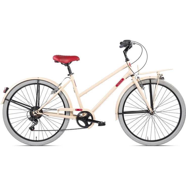 VENICE Letoule Facile – Urban Allround 26 Zoll Citybike, 6-Gang SHIMANO, Dunkelbeige
