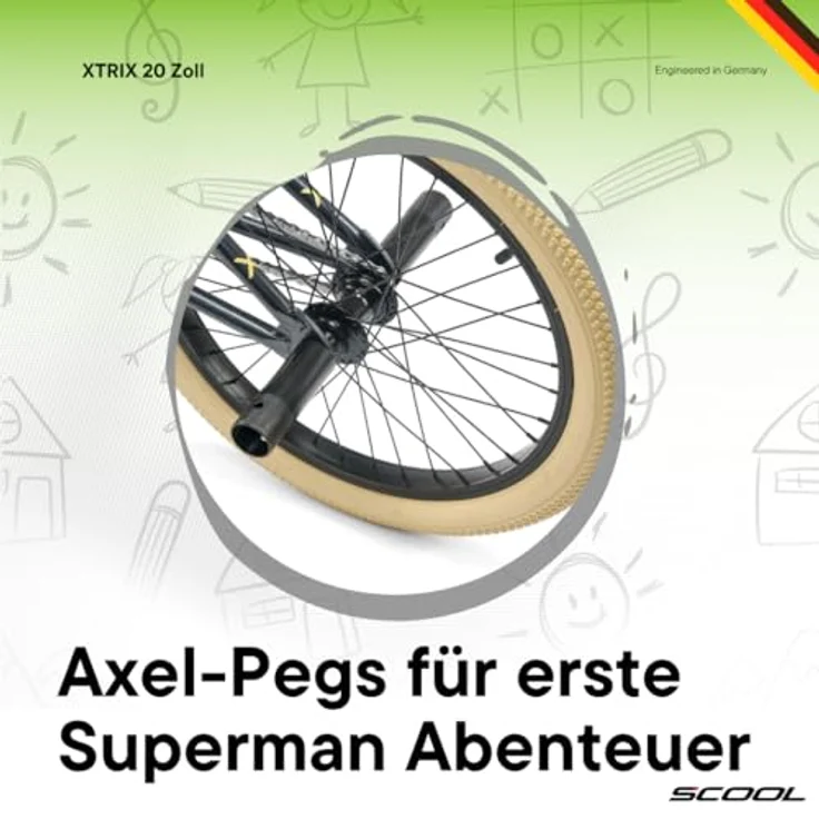 S'cool BMX-Rad XtriX 40, 20 Zoll, 1 Gang, robuster Rahmen, optimal für Tricks und Action – Bild 5