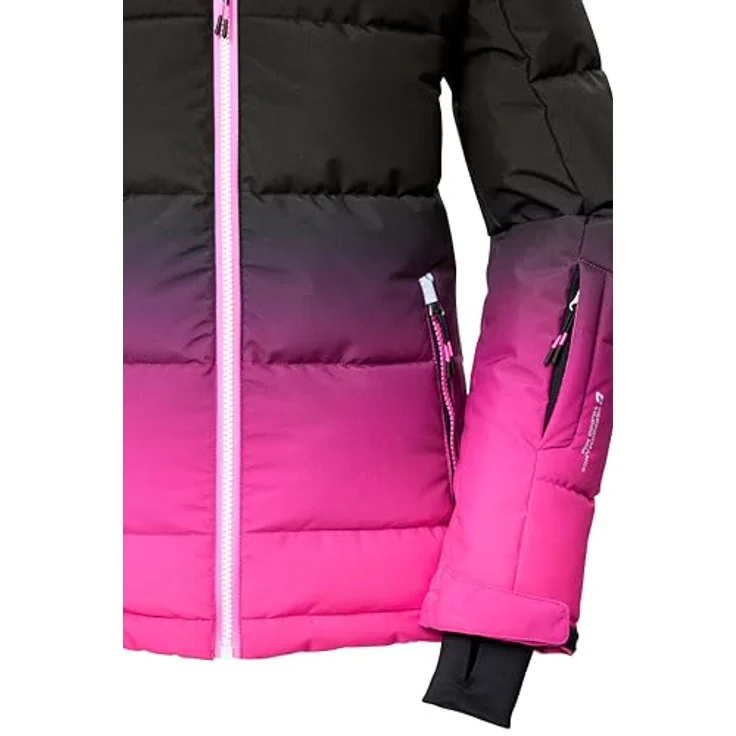 Killtec Ksw 330 Grls Ski Qltd Jckt, dick gefütterte Daunenoptik, wasserabweisend und atmungsaktiv, Pink, Größe 176 – Bild 4