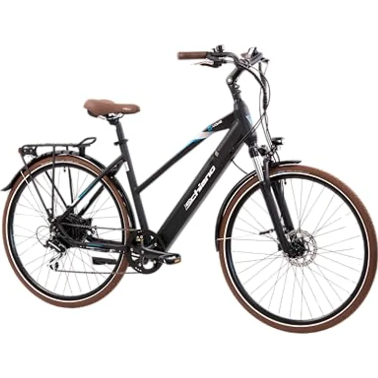 Schiano E-Bike Trekking E-Voke, 28 Zoll, 8-Gang, 418 Wh, schwarz