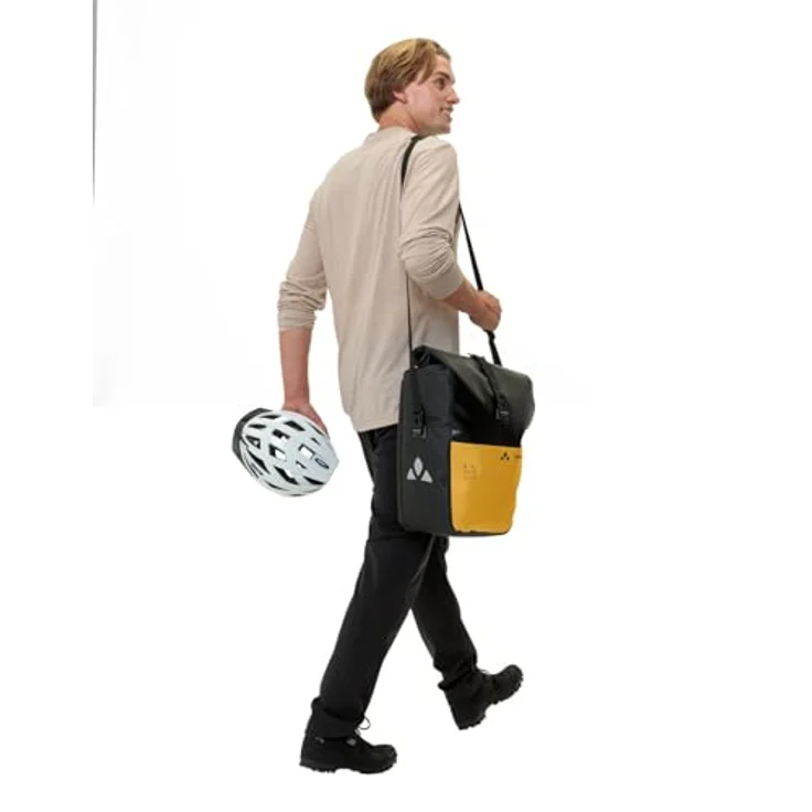 Vaude Aqua Back Color, Gepäckträgertasche (48 l, wasserdicht, recyceltes Tarpaulin, seitliche Befestigung) – Bild 7