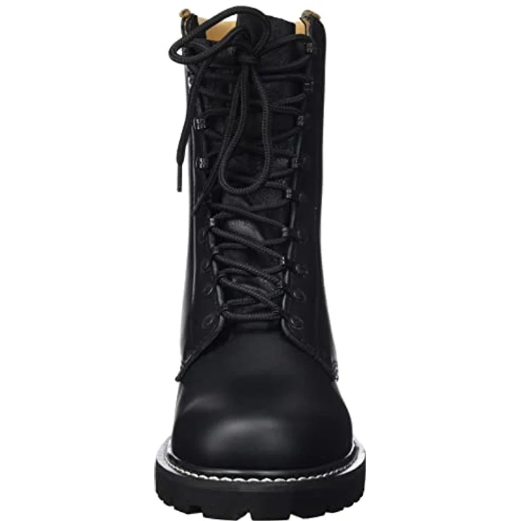 MFH Leder Kampfstiefel, schwarz, waterproof, rutschsichere Sohle, herausnehmbare Innensohle, 9-Loch Schnürung – Bild 2