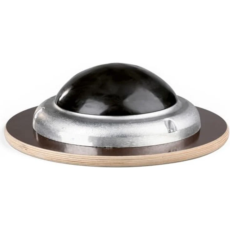 Sport-Thieme Sportkreisel Profi | Balance-Board aus rutschfest beschichtetem Holz u. Alu-Halbkugel mit Gummibeschichtung | Bis 180 kg | ø 37 cm | Eigene Fertigung | 10 Jahre Garantie – Bild 2